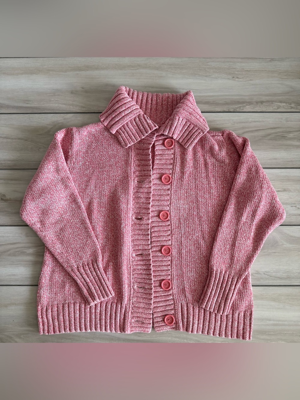 Liz Claiborne Marled Knit Sweater Pink 2X EUC